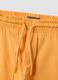 Orange organic cotton shorts with elasticated waistband_3