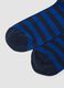 Two-pack of blue stretch cotton blend socks_2