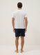 White and blue pure cotton jersey pyjamas, regular fit_2