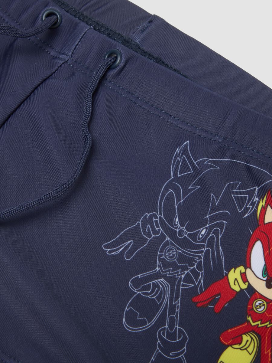 Blue stretch swim shorts_2