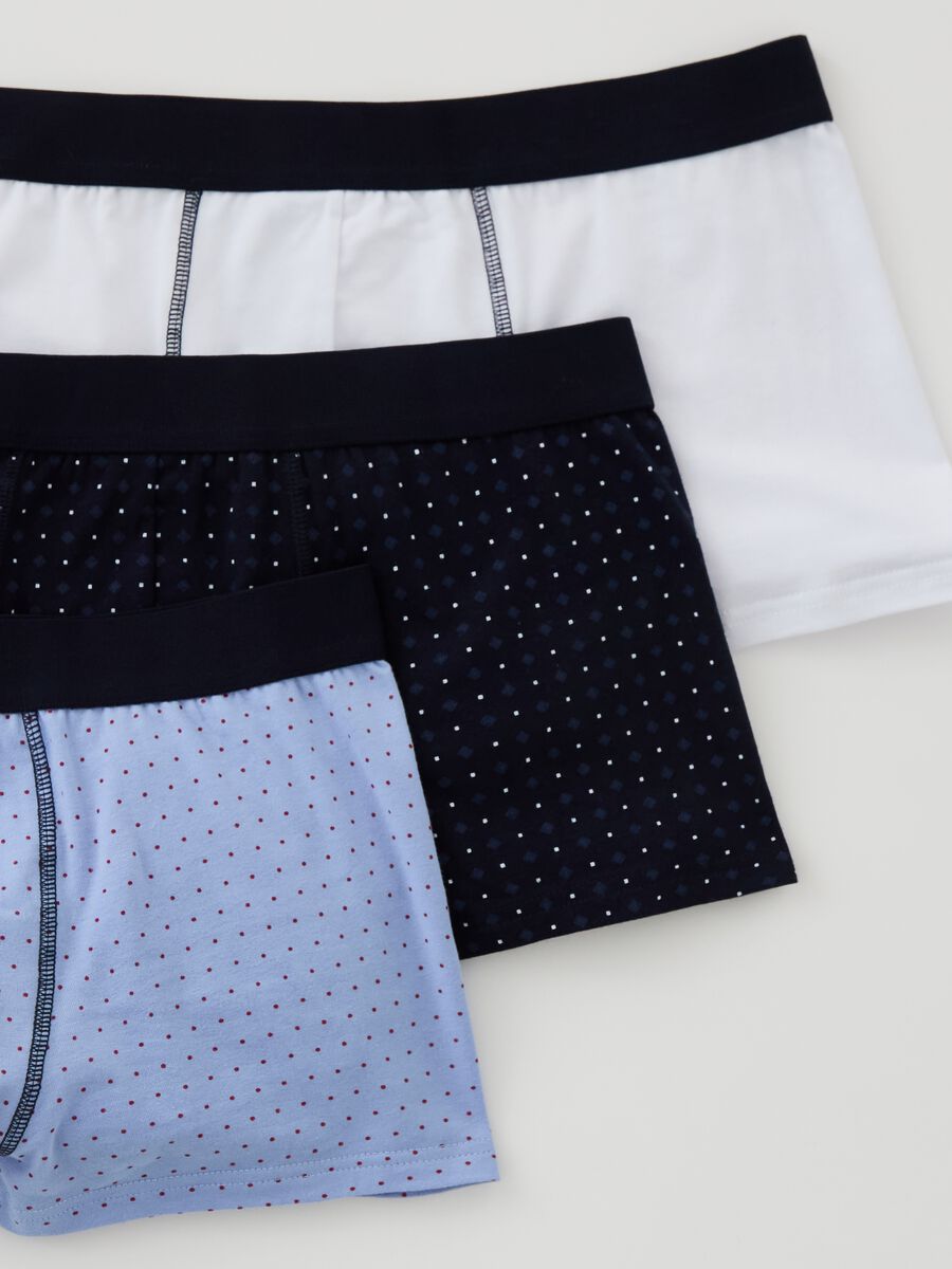 Three-pack boxer shorts with polka dot pattern_3