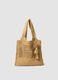 Bolso de playa beige en tejido 100% fibra de papel_0