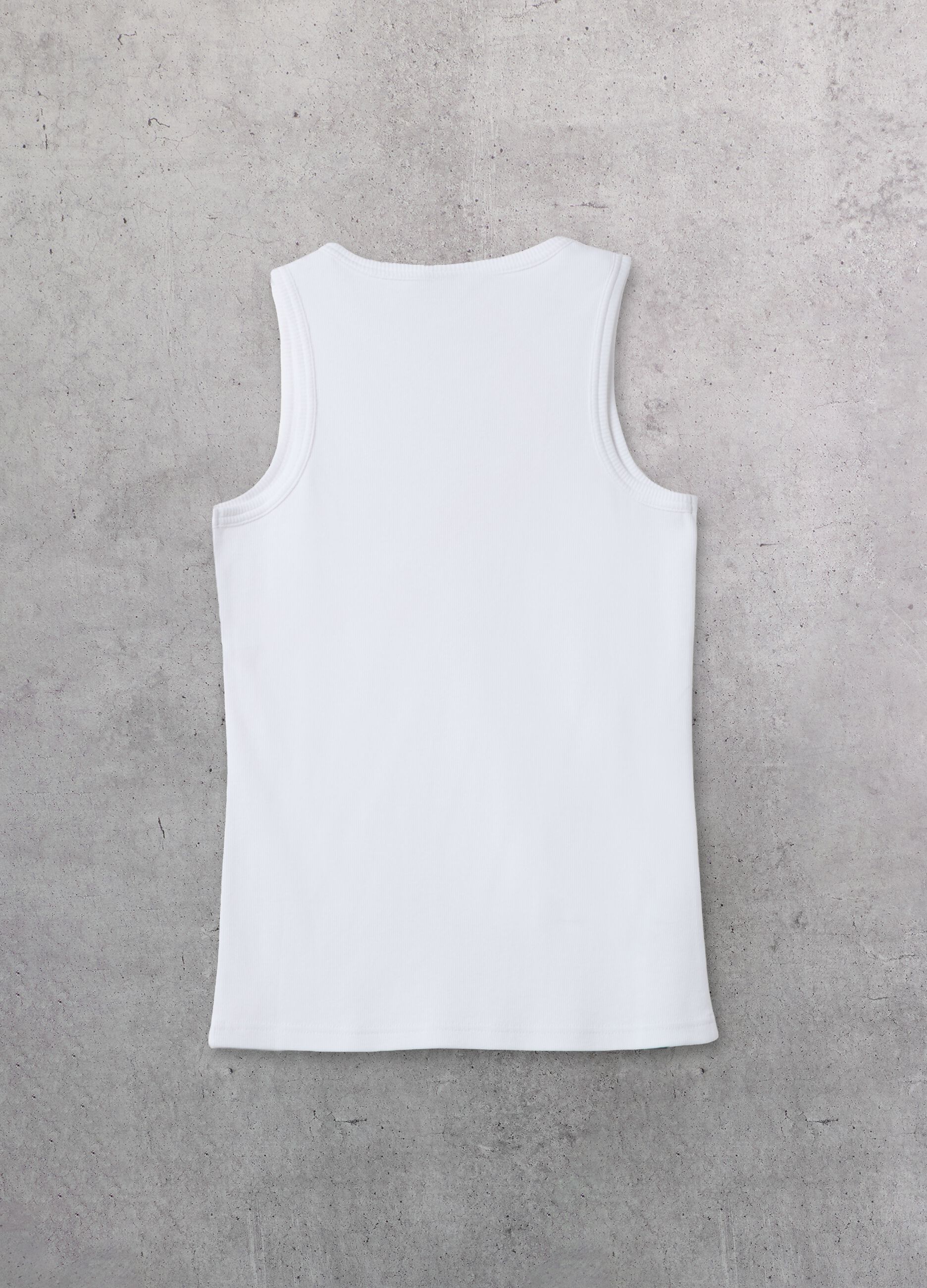 2-pack of white stretch cotton tank tops