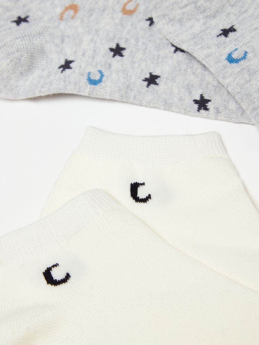 Multipack siete calcetines invisibles con estrellas y luna_2