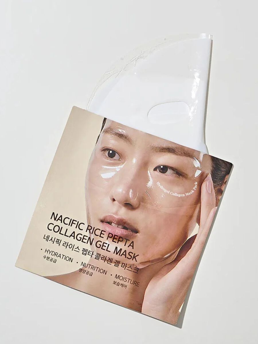 Hydrogel Face Mask &ndash; Rice Extract, Peptide Complex & Water-Soluble Collagen &ndash; Korean Skincare_0