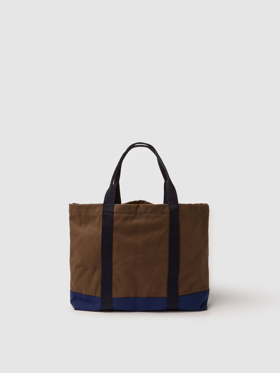 Multicolour pure cotton shopper bag with sturdy handles_2