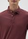 Brown regular fit stretch cotton polo_3