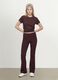 Braunes T-Shirt aus reiner Bio-Baumwolle mit Rundhalsausschnitt, Regular Fit_1