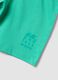 Green organic cotton shorts with elasticated waistband_2