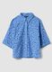 Camisa azul cielo de puro algod&oacute;n con bordado ingl&eacute;s_4