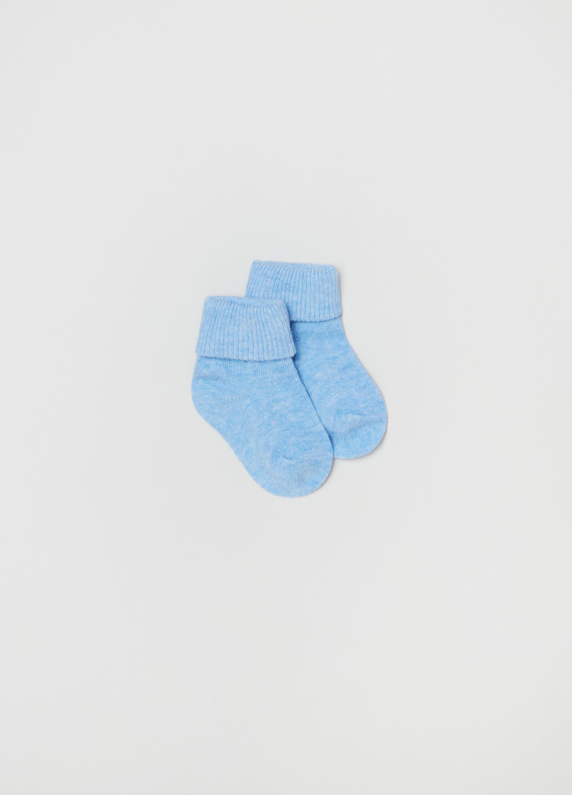 Three-pair pack stretch socks with fold_1
