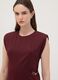 Rotes Midikleid aus Stretchmaterial, Slim Fit_1