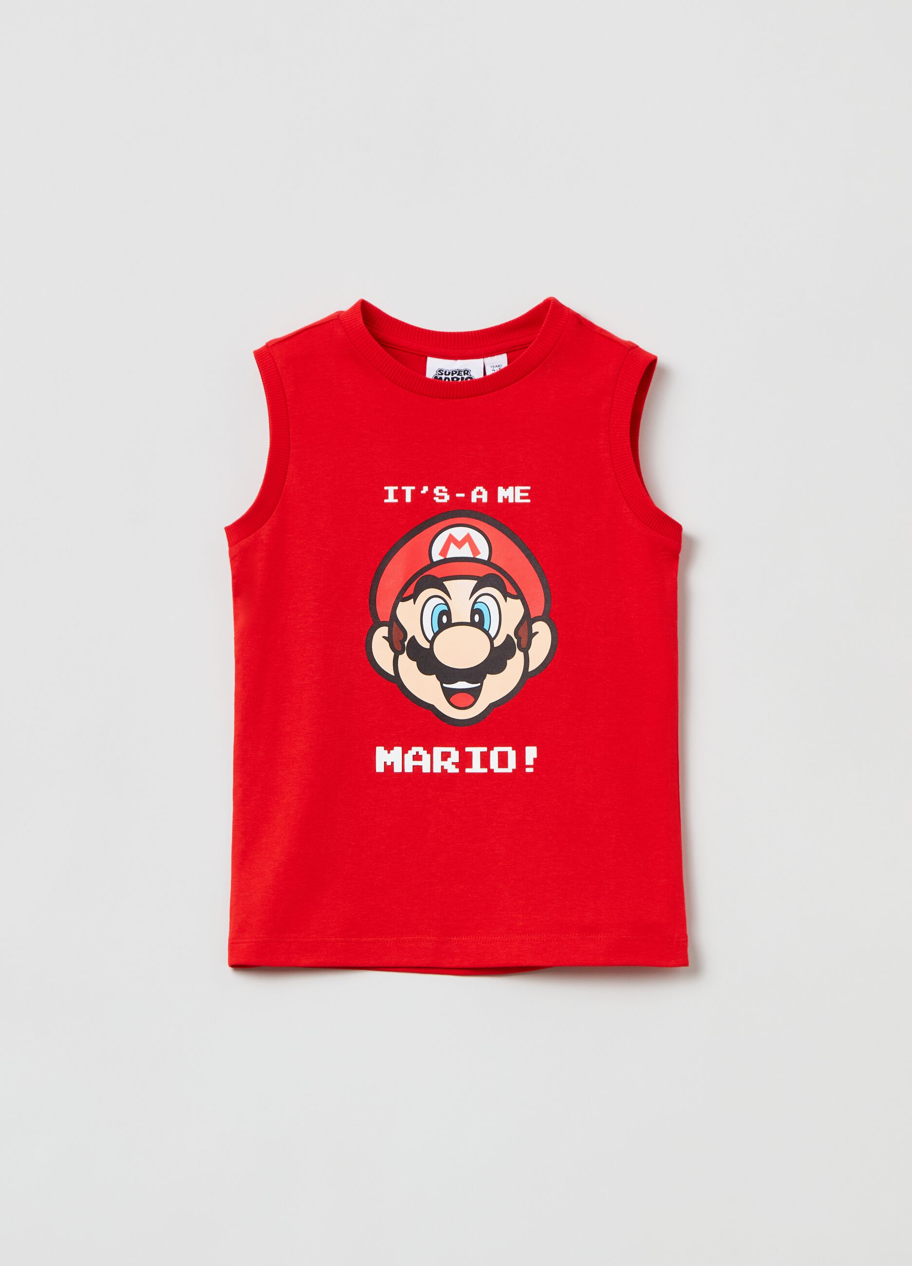 Camiseta de tirantes con estampado Super Mario