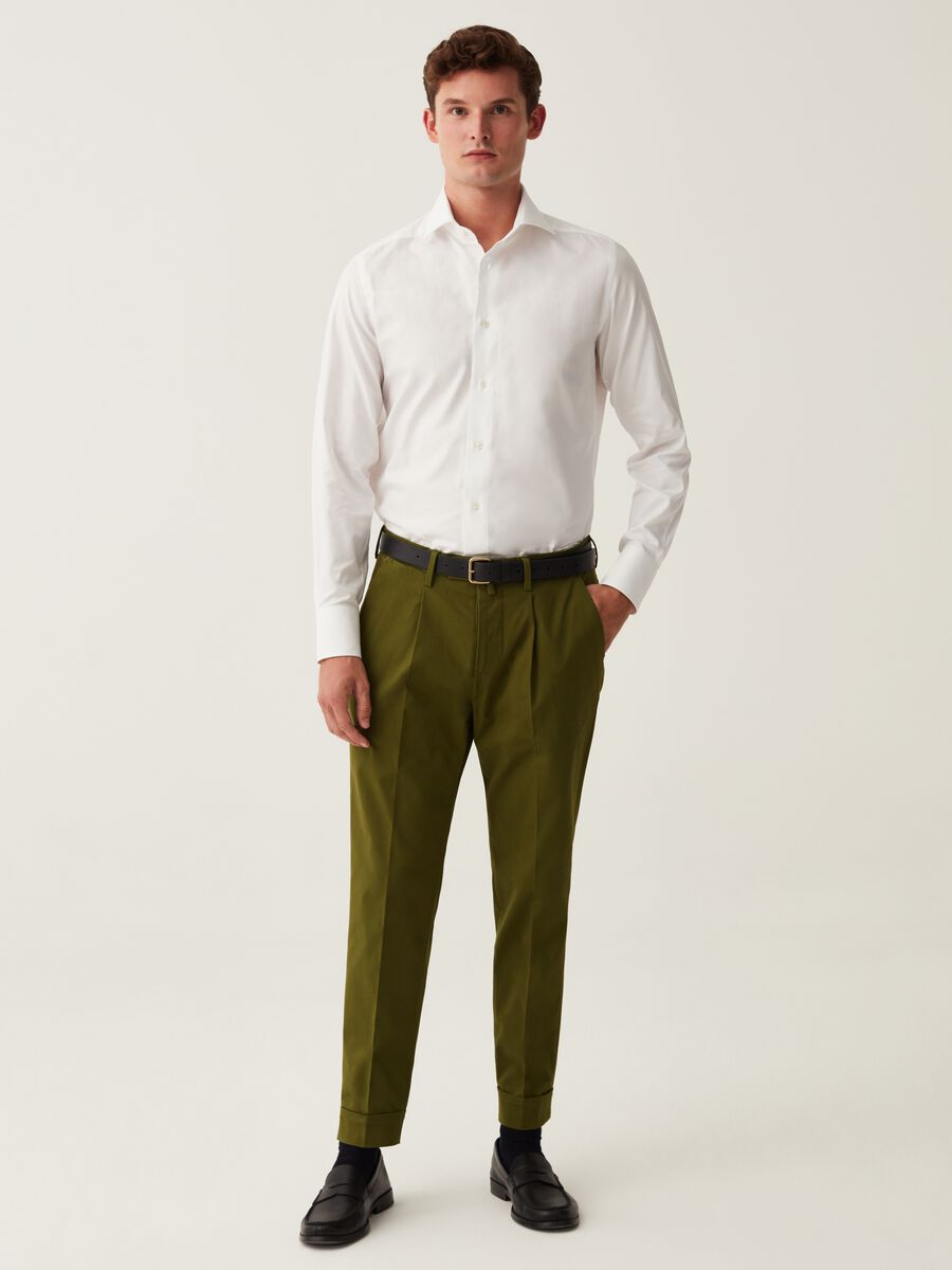 The Perfect Item slim-fit chino trousers in triple twist cotton_0
