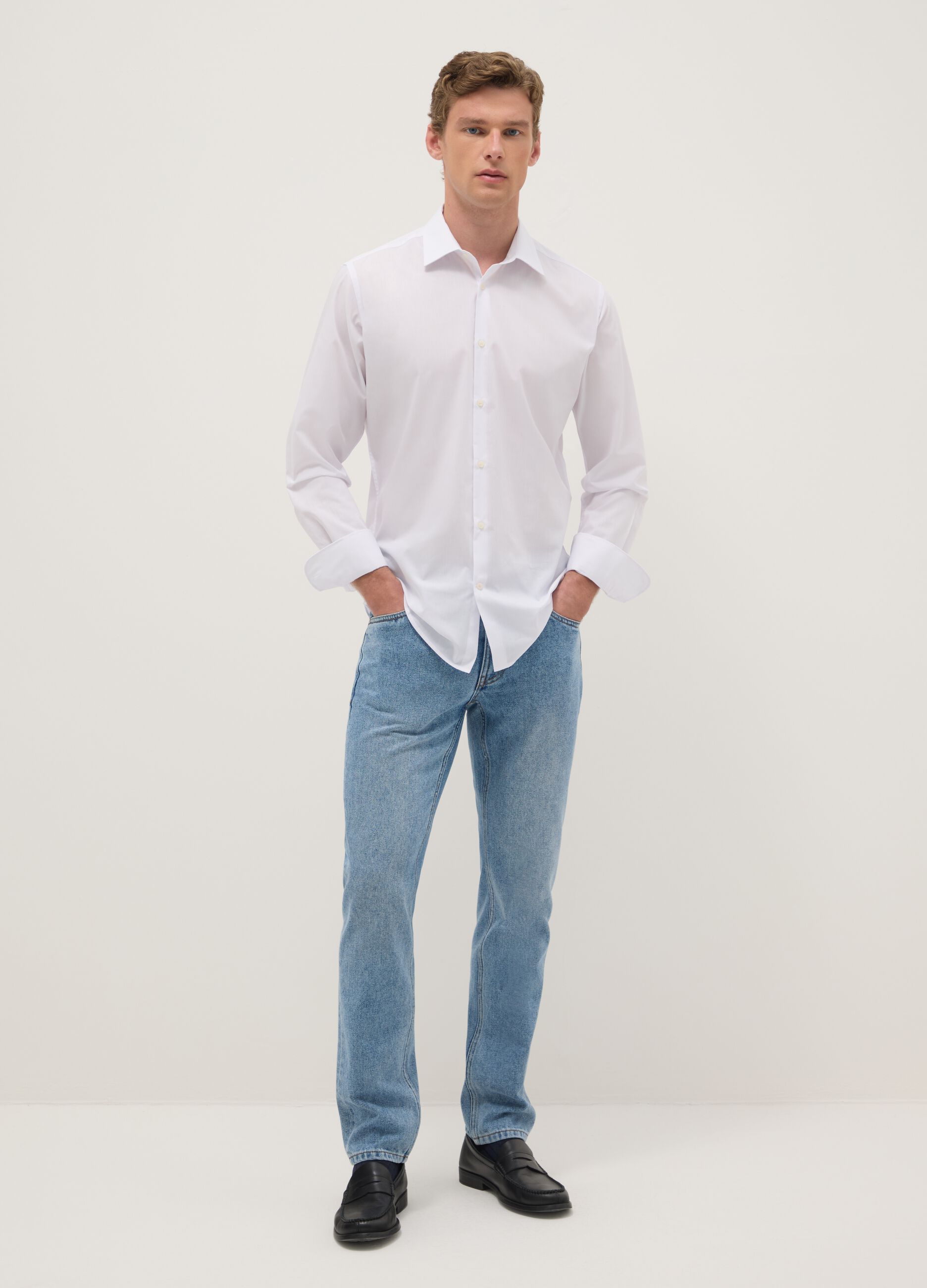 Slim fit blue denim jeans