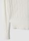 White fitted viscose-blend cable-knit crew-neck jumper for girls_6