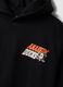 Black cotton-blend hoodie with Anaheim Ducks print_5