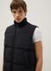 Black padded gilet regular fit with zip_3