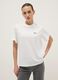 White Pure Cotton T-shirt Relaxed Fit_0