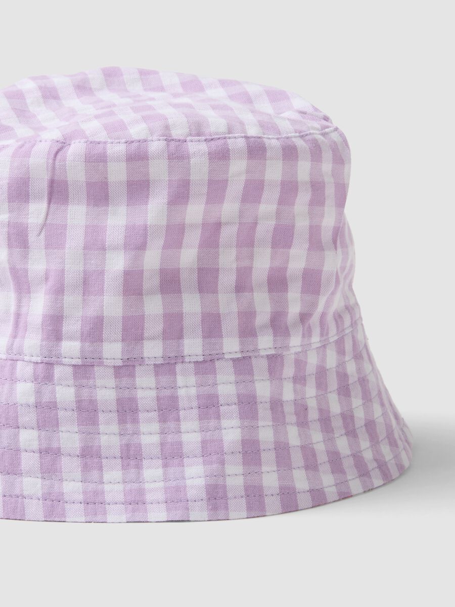 Girls&rsquo; multicolour pure cotton bucket hat with floral print_2