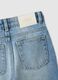 Regular fit blue denim jeans in cotton blend for children_3