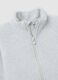Grey fleece children's turtleneck regular fit with zip_2