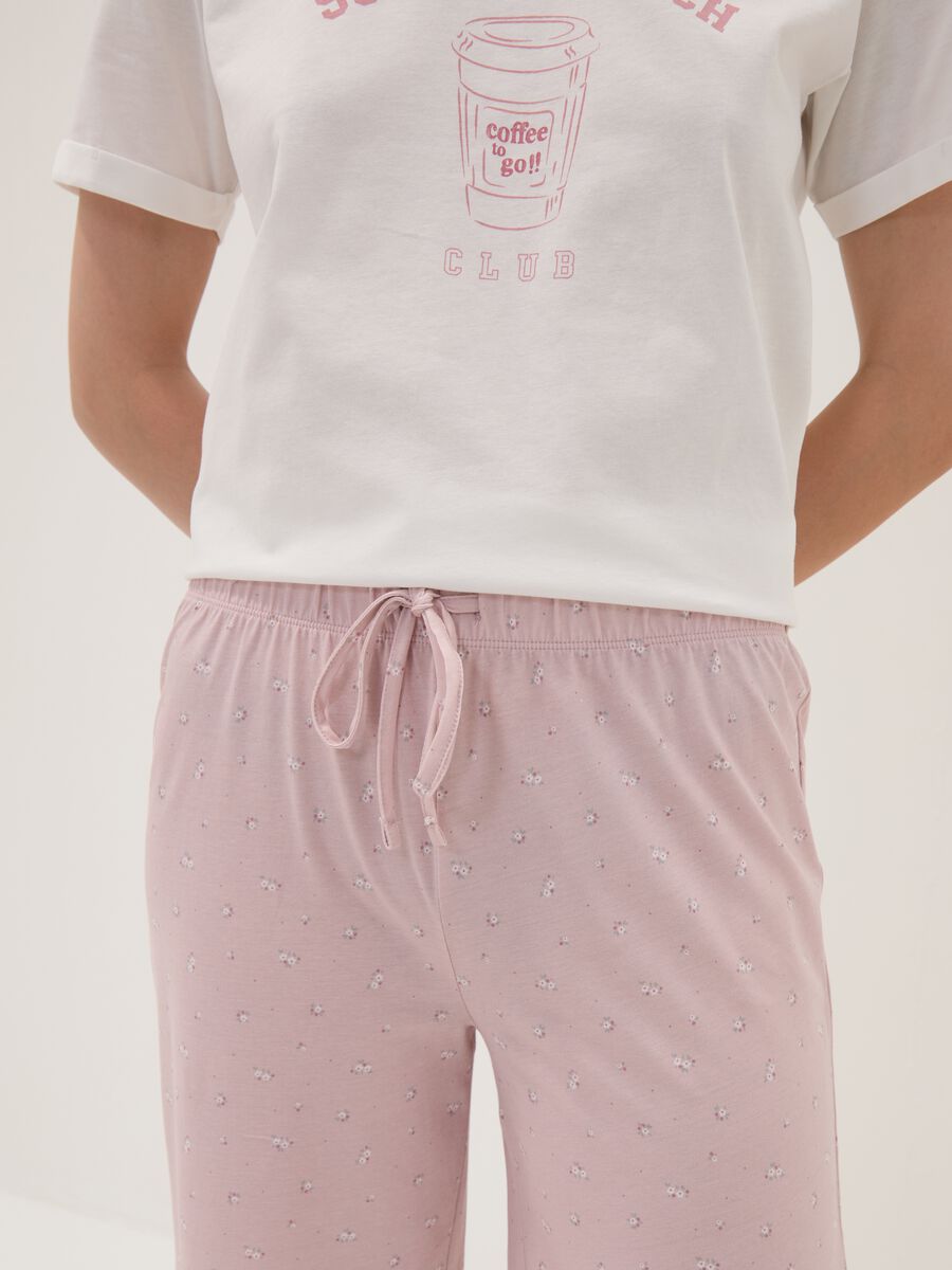 Pink organic cotton pyjama trousers_3