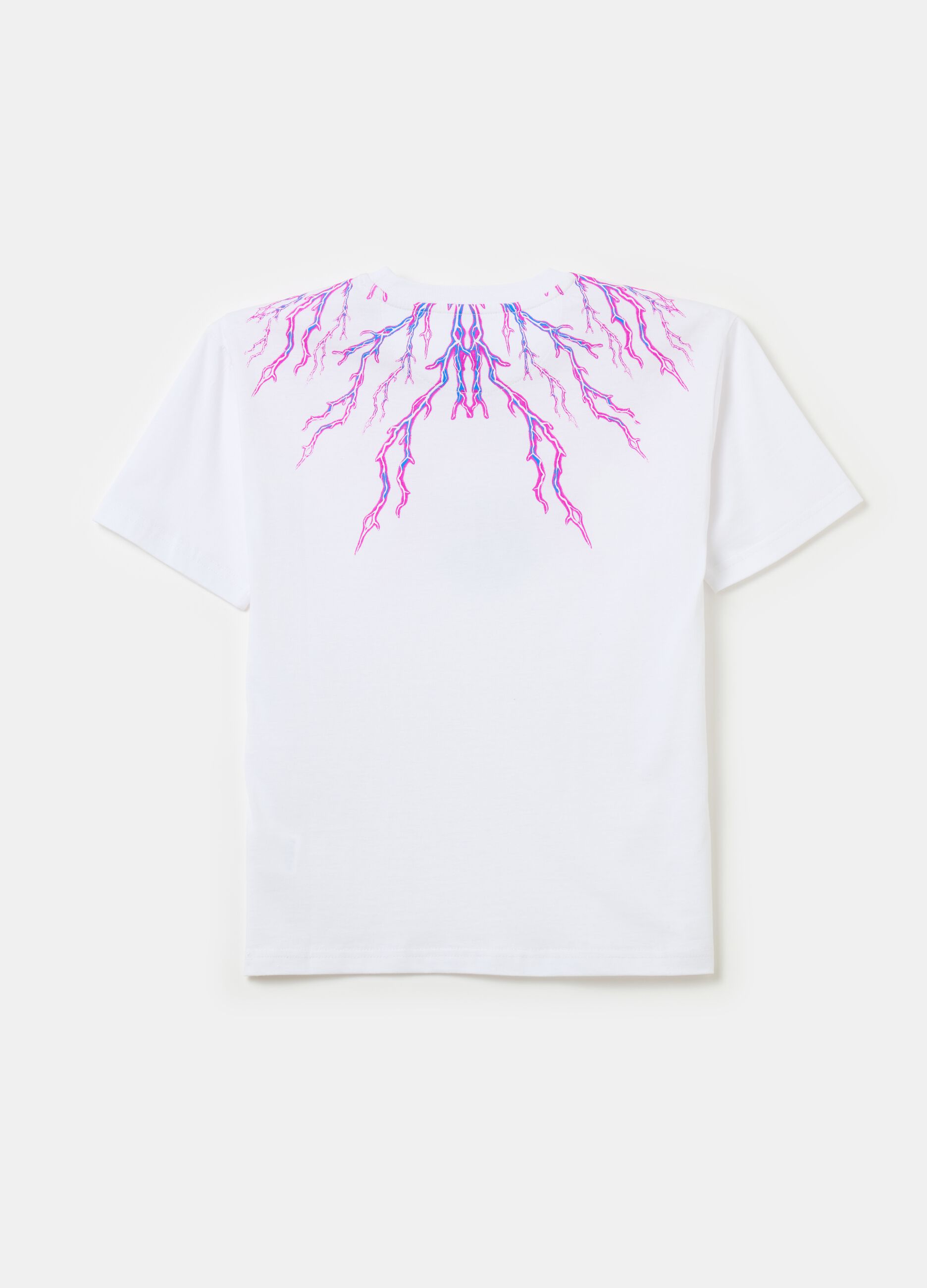 Cotton T-shirt with lightning print
