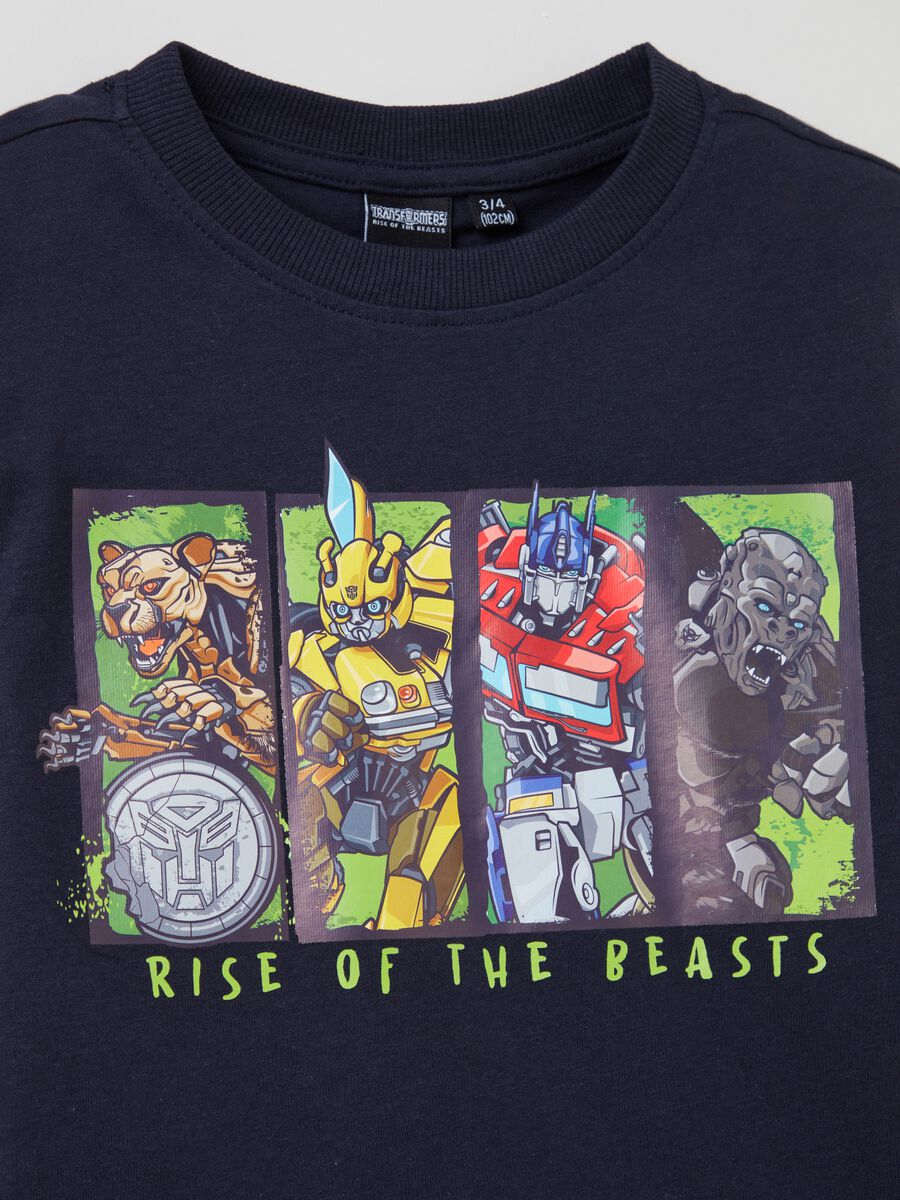 Long-sleeved T-shirt with Transformers print_2