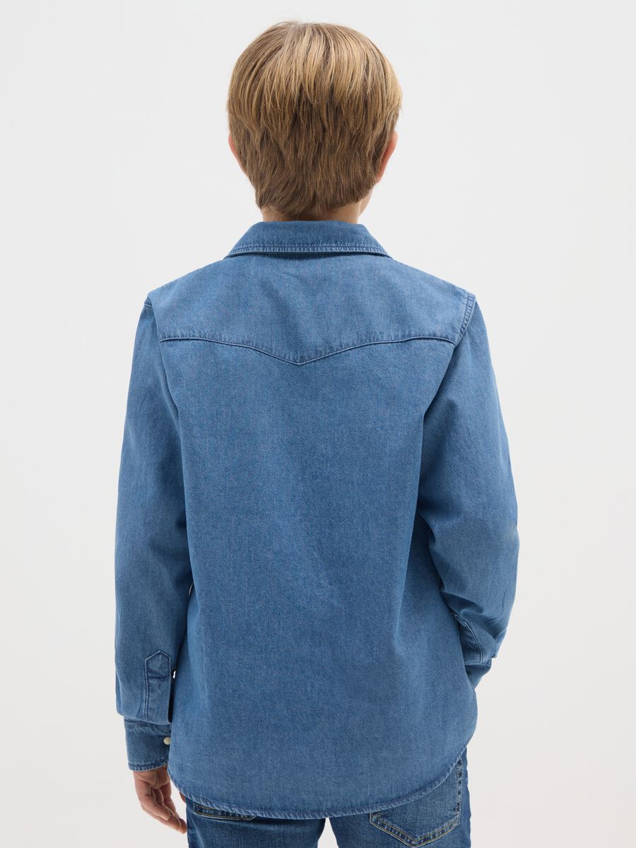 Cowboy shirt in denim_1