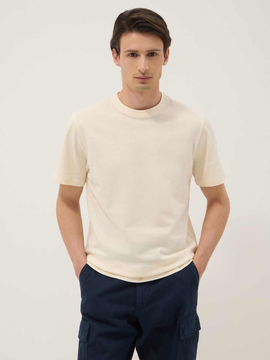 White short-sleeve pure cotton T-shirt_1