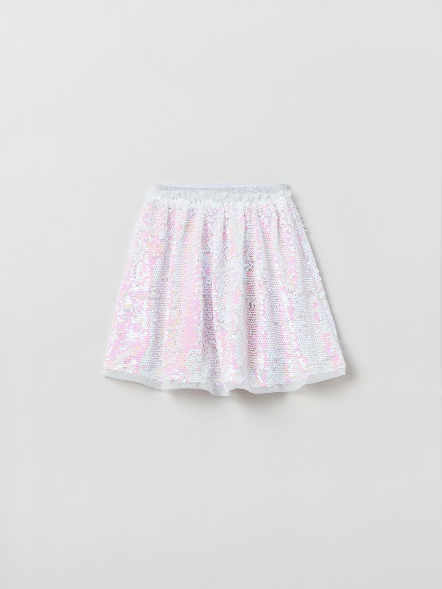 Sequin skirt with lurex_0