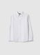 Boy's regular fit white linen cotton blend shirt_3
