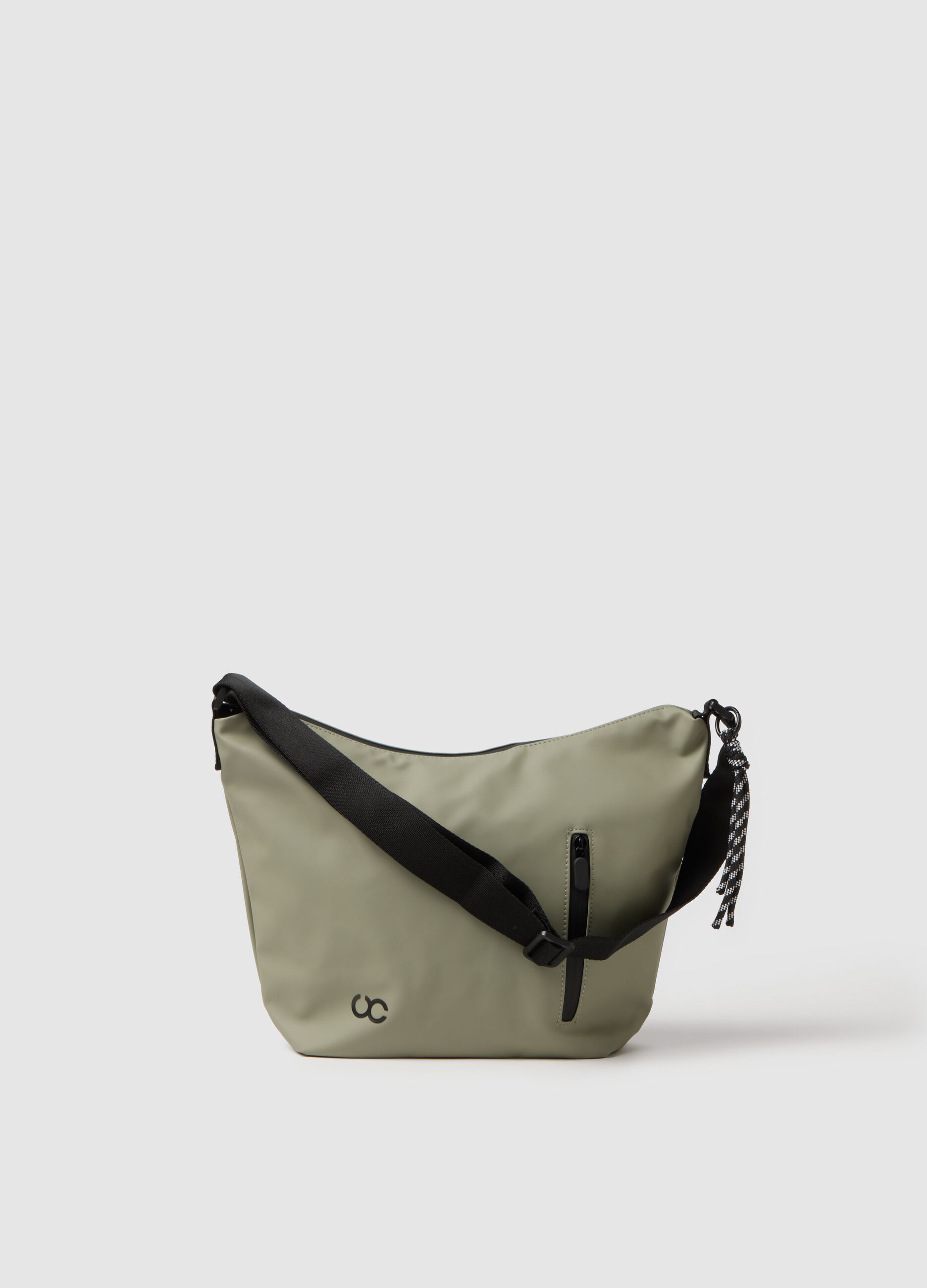 Green bag with adjustable strap
