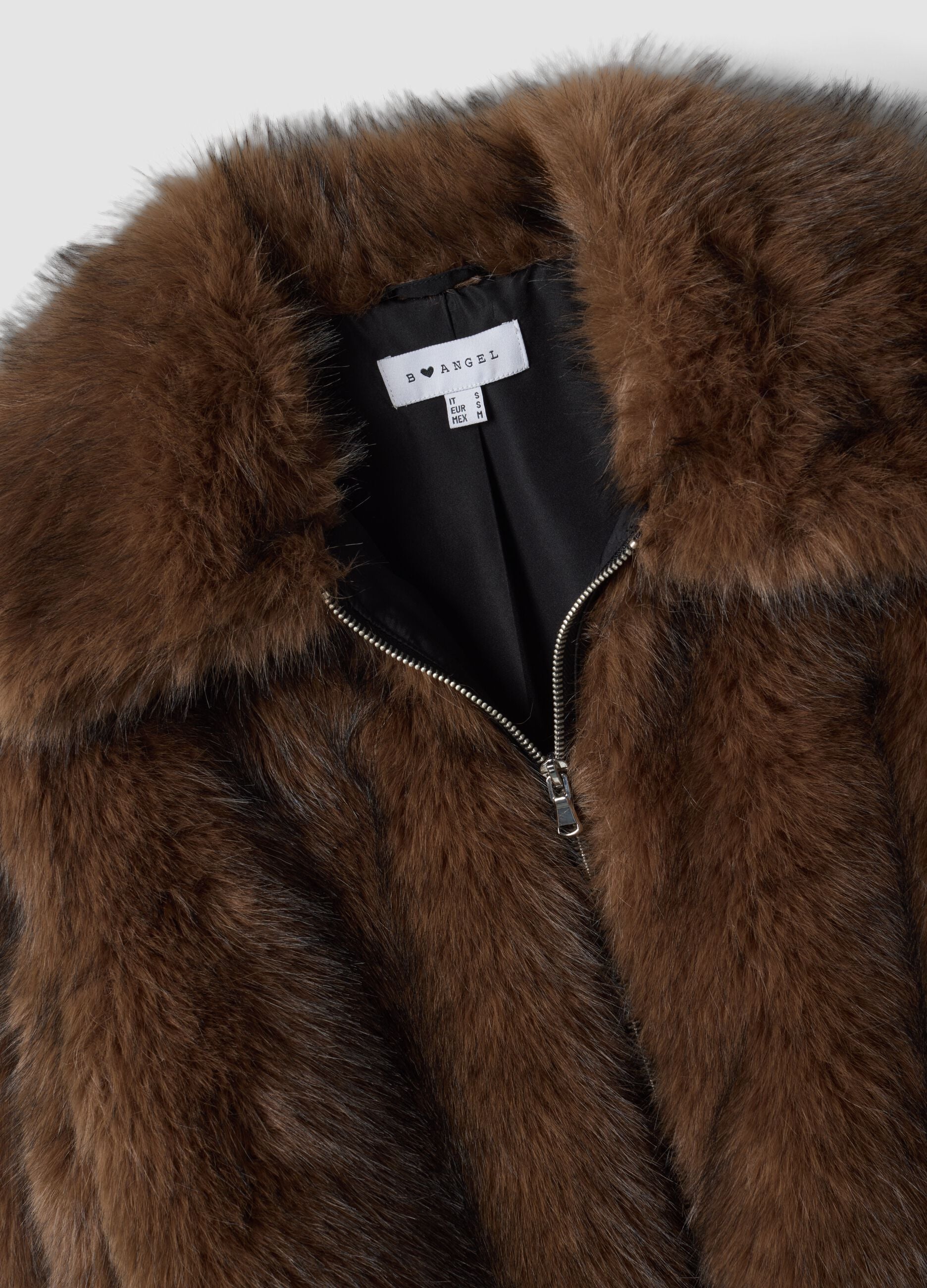 Brown zip-up jacket