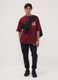 Red 100% cotton Miami Heat print T-shirt_1