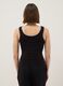 Black stretch cotton tank top with contrast trim, regular fit_2