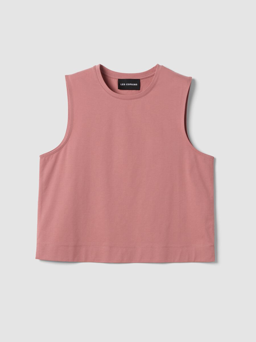 Rosa Tanktop aus Baumwollmix_4
