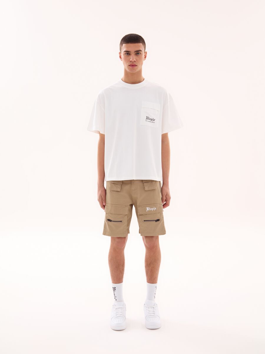 Short-Sleeved T-shirt with Pocket White_3