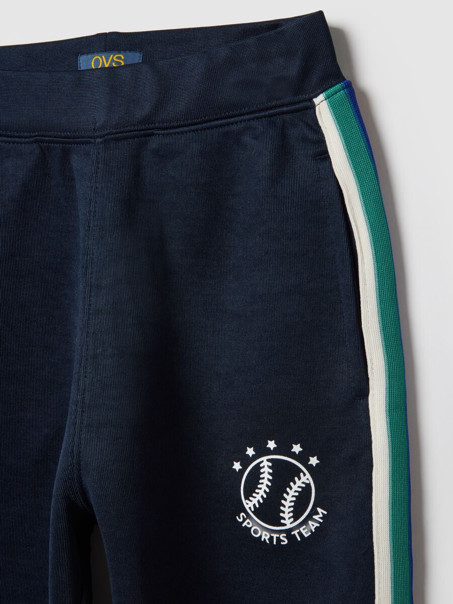 Boys' blue cotton-blend regular fit trousers_2