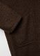 Brown regular fit coat with buttons and hood_5