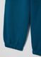 Children's blue regular fit cotton joggers_3