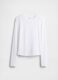 White Stretch Long Sleeve T-shirt_3