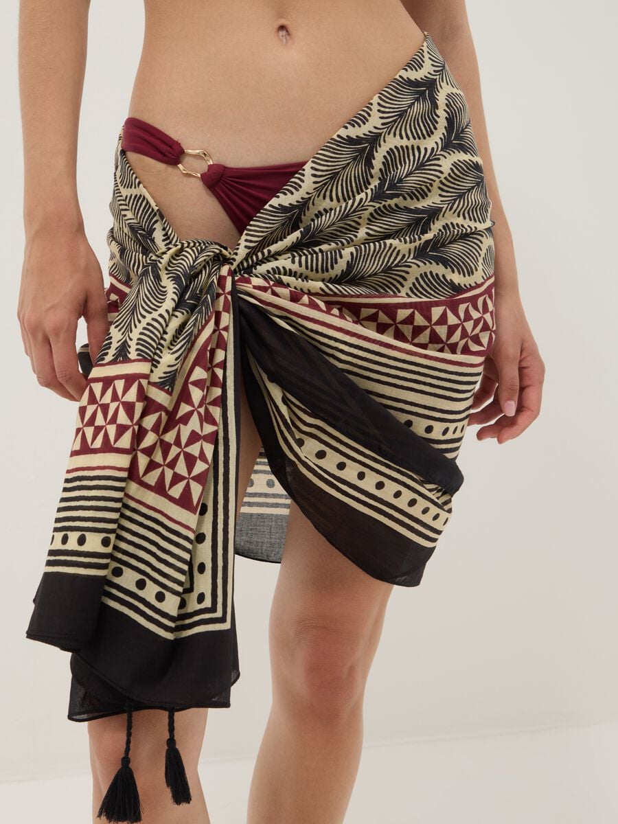 Multicoloured pure cotton pareo_3