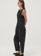 Schwarze Joggerhose aus Milano-Strick in elastischer Viskose, Barrel Fit_3