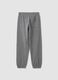 Grey organic cotton comfort-fit joggers for boys_1
