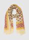 Multicolour pure cotton scarf with floral pattern_0