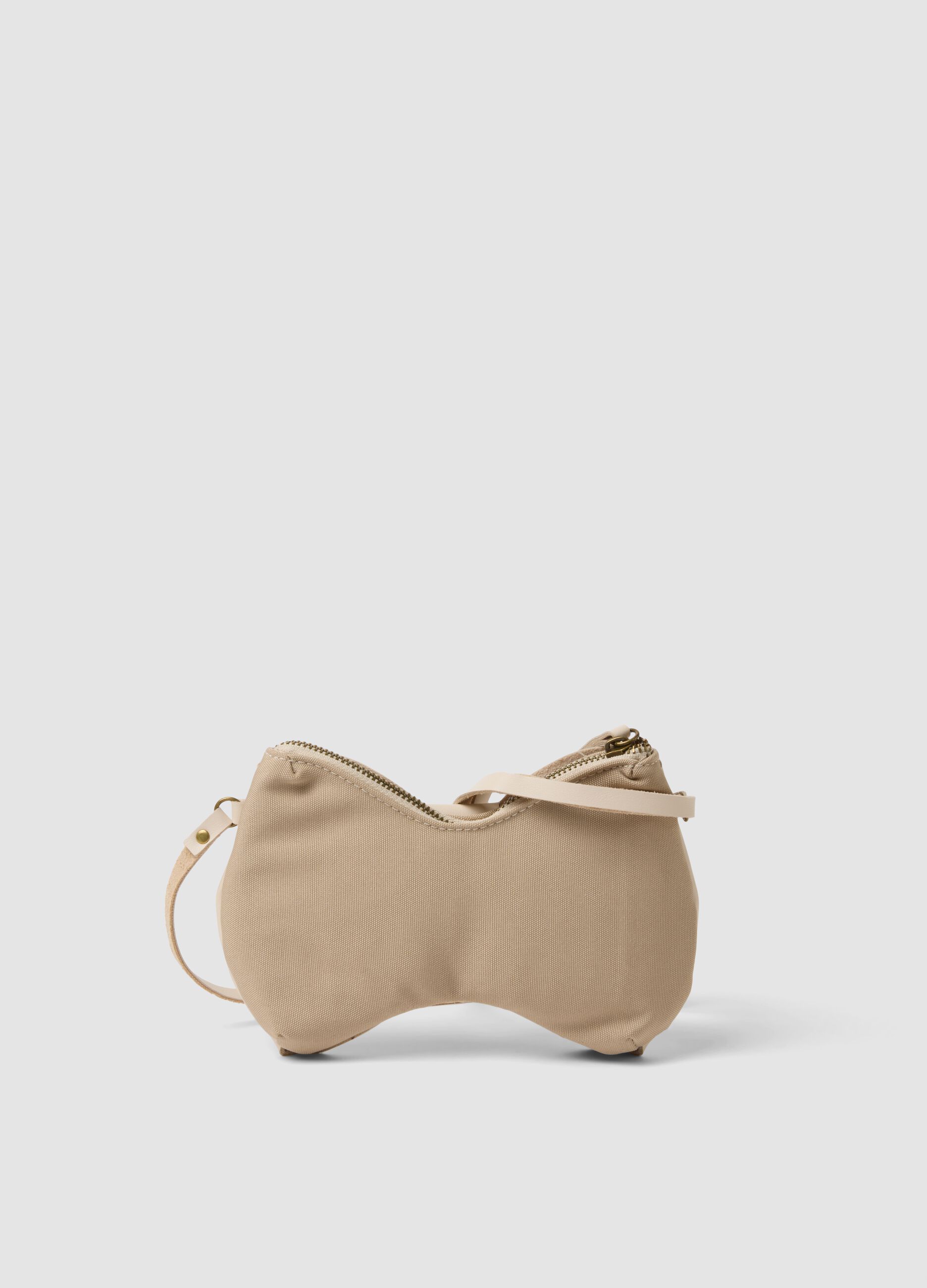 Beige crossbody bow bag for girls