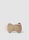 Beige crossbody bow bag for girls_1