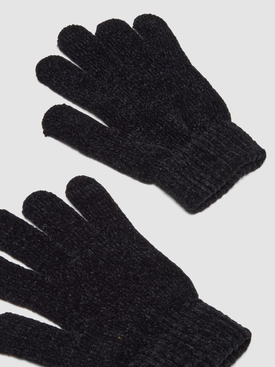 2-pack of brick red and midnight blue stretch fabric gloves_2